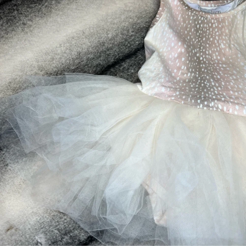 iloveplum - BAE Suede Tutu Dress Fawn Print